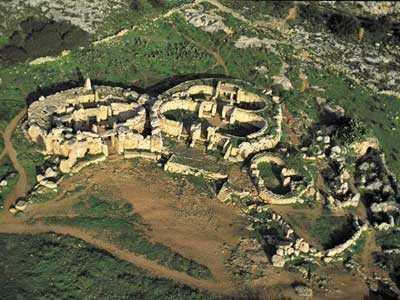 Mnajdra Temples Aerial View — Mnajdra Archaeological Park
