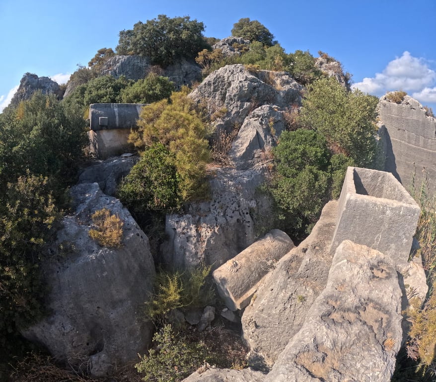More Lycian Tombs Dolochiste — Dolochiste Submerged City