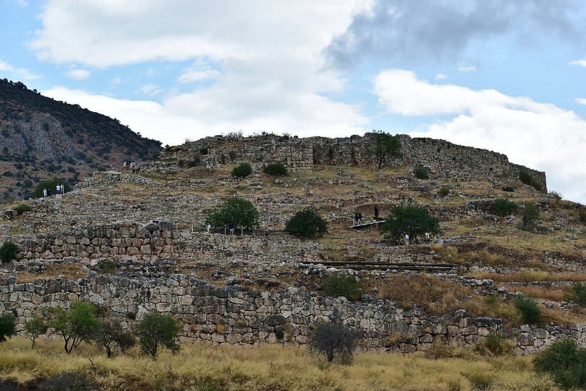 Mycenae Archaeological Site Overlook 140 Wm 112151922 — Mycenae Archaeological Site