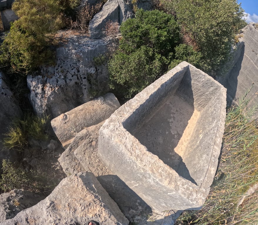 Opened Lycian Tomb — Dolochiste Submerged City