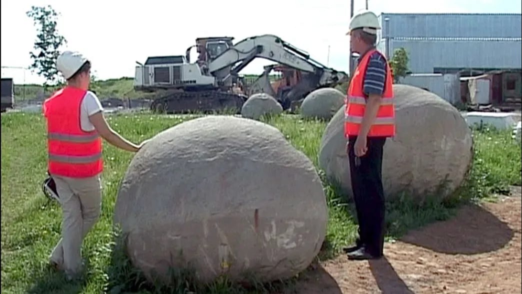 Researchers Studying Giant Stone Sphere Siberia — Siberia's Jurassic Pearls