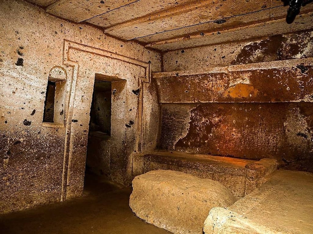 Resting Place Ancient Etruscan People — Cerveteri Necropolis 