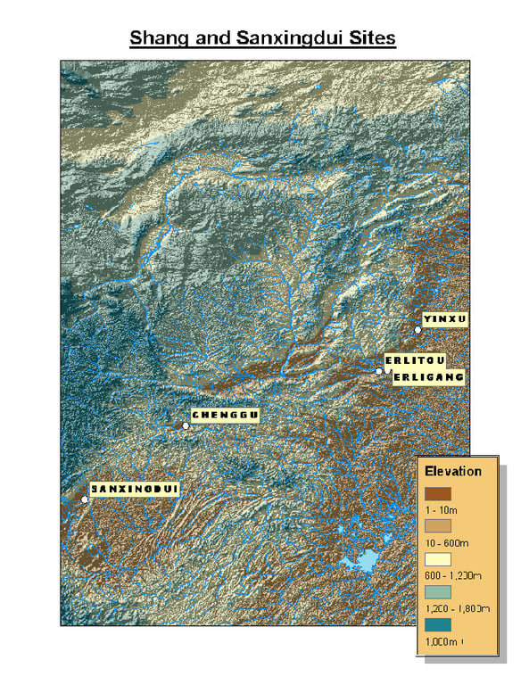 Sanxingdui Site Globe Dem Data 115 Wm 16726882 — Sanxingdui
