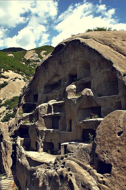 Stone Carved Caves China Near Beijing — Guyaju Caves