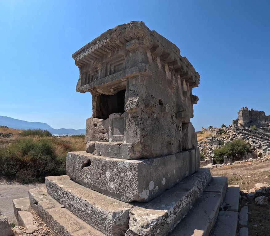 Stone Monuments Ancient Xanthos — Xanthos Ancient City