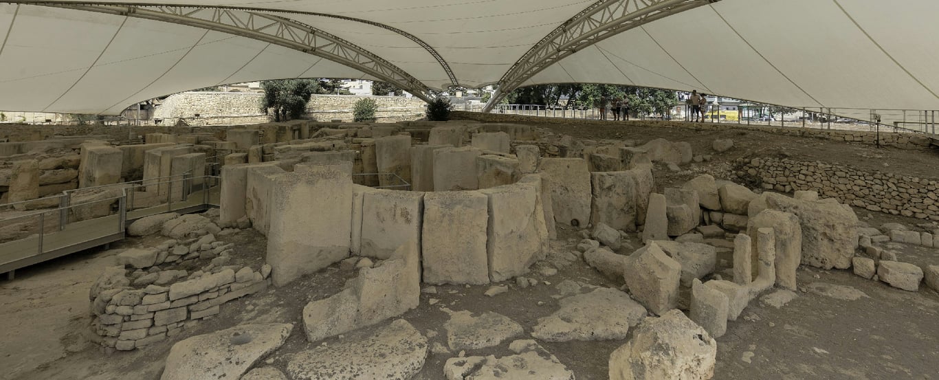 Tarxien Temples Exterior 112 Wm 122608405 — Tarxien Temples