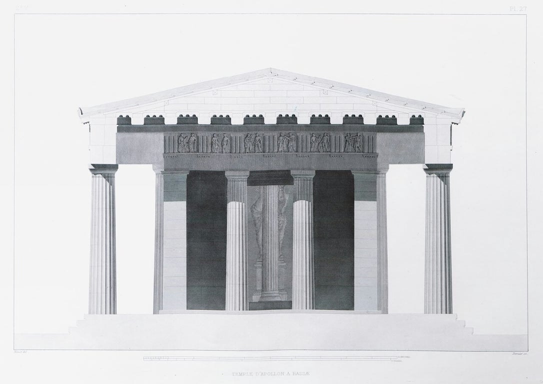 Temple Of Apollo Epicurius At Bassae Reconstructio 143 Wm 149847203 — Temple of Apollo Epicurius at Bassae