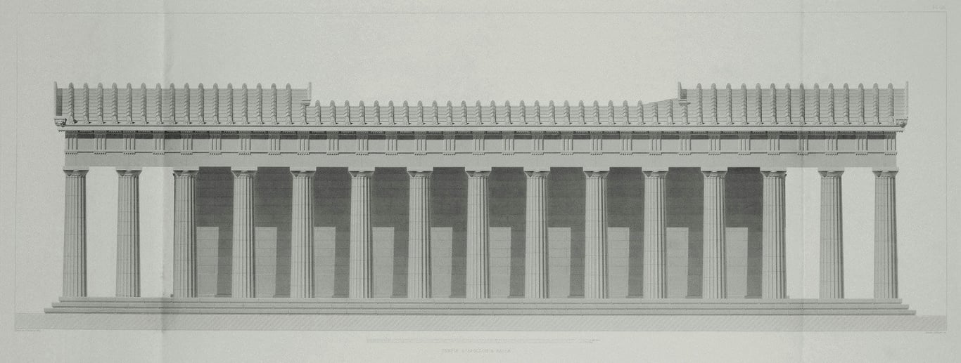 Temple Of Apollo Epicurius At Bassae Reconstructio 143 Wm 149847207 — Temple of Apollo Epicurius at Bassae