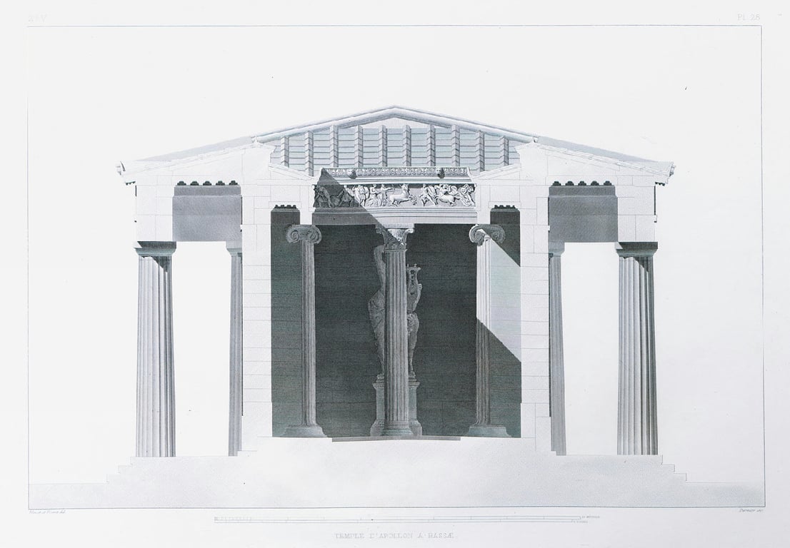 Temple Of Apollo Epicurius At Bassae Reconstructio 143 Wm 149847208 — Temple of Apollo Epicurius at Bassae