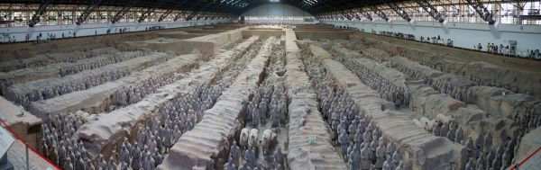 Terracotta Army Mausoleum Of T Soldier Panorama 119 Ov Ctt25n — Terracotta Army, Mausoleum of the First Qin Emperor
