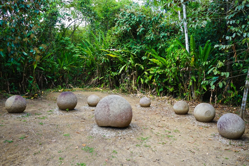 Varied Dimensions Stone Spheres Costa Rica Outdoor — The Diquis Stone Spheres