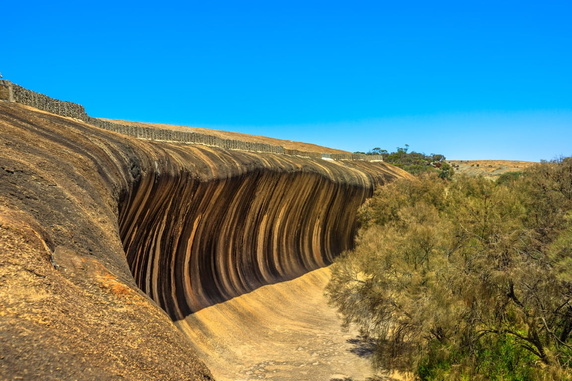 Wave Rock Lightning Play Wave View — Wave Rock Australia
