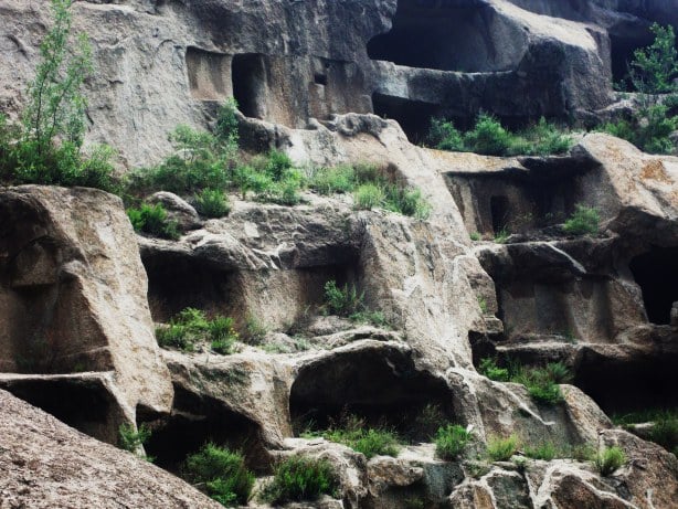 Weathered Features Caves China — Guyaju Caves