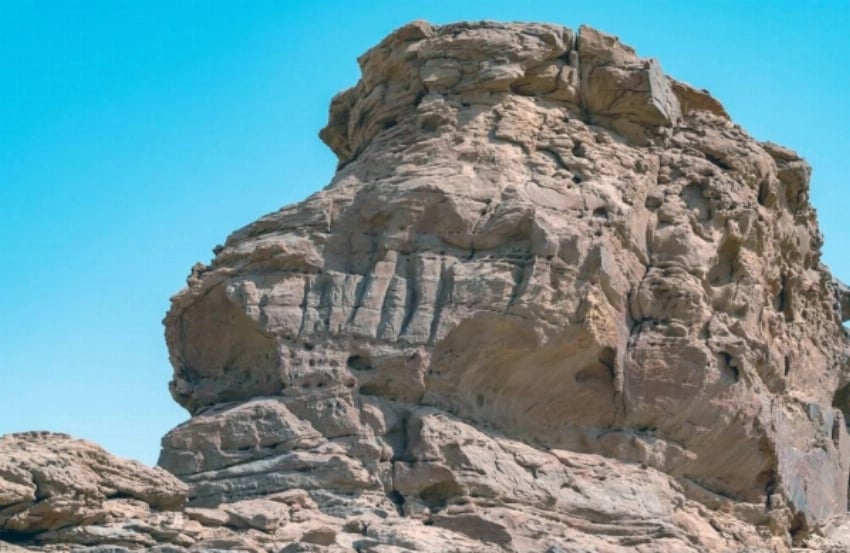 Weathered Neolithic Rock Art Camel Site — Camel Carvings Site