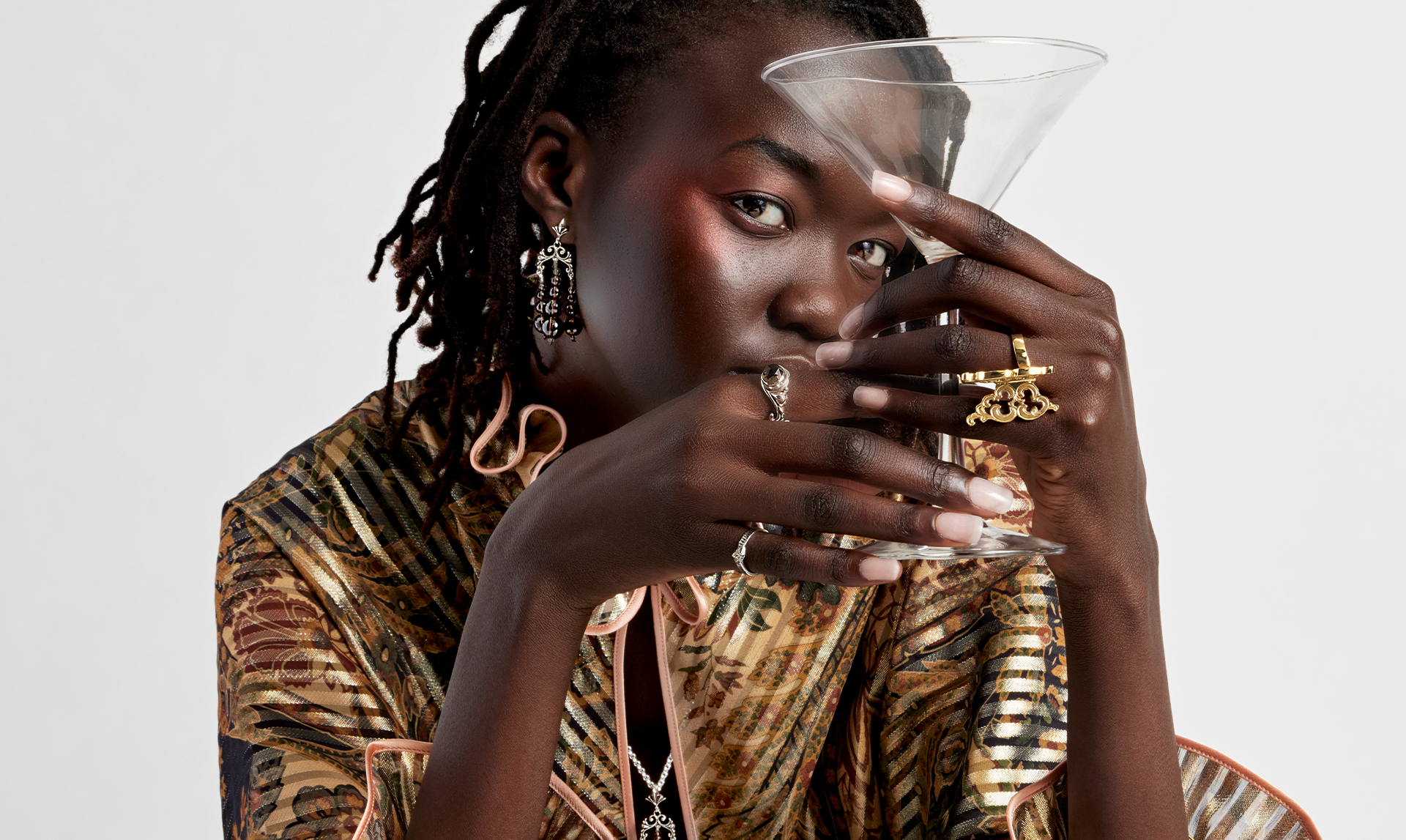 Mignon Faget Legacy Forever Model with a Martini Glass