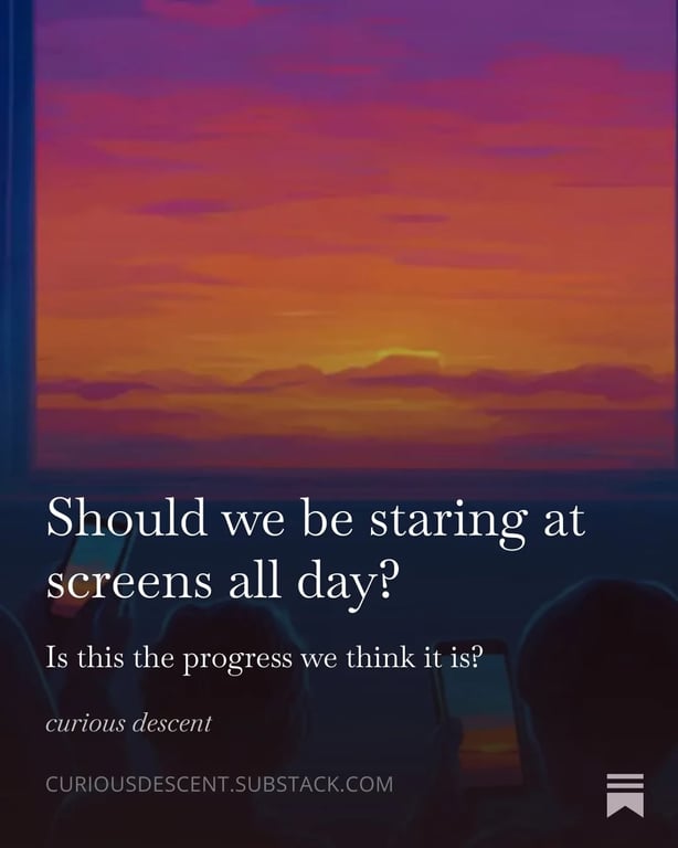 Should we be staring at screens all day?