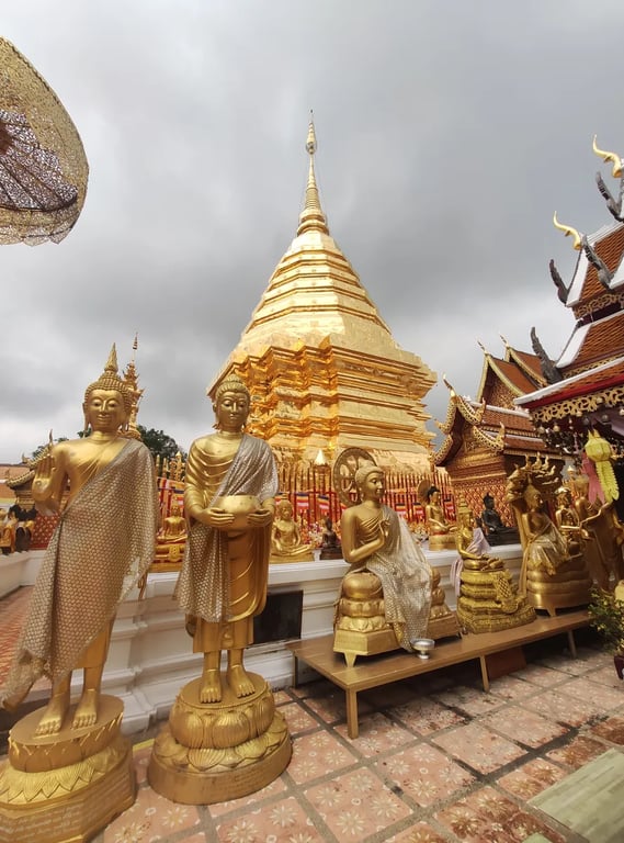The golden stupa at Wat Phra That Doi Suthep