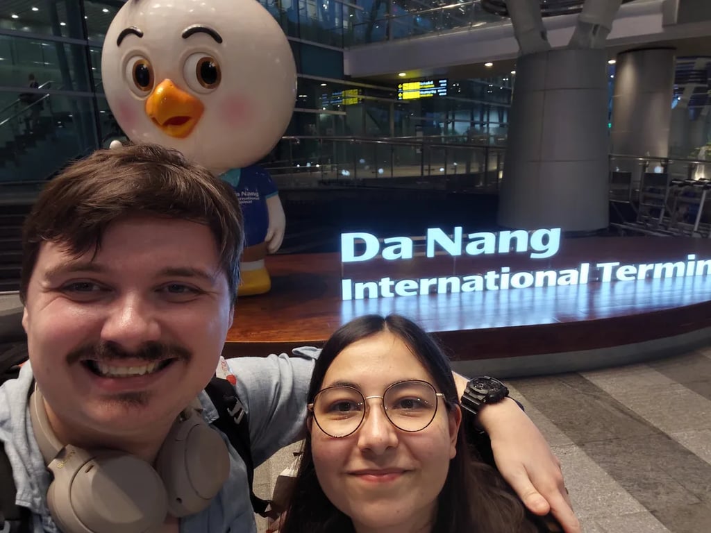 Arriving at Da Nang International Terminal