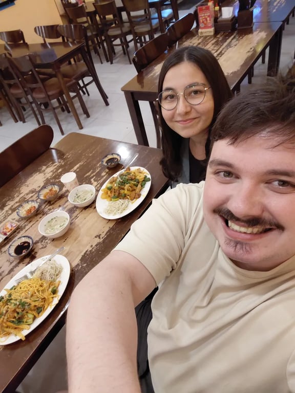 A table of Vietnamese dishes at a local restaurant in Da Nang