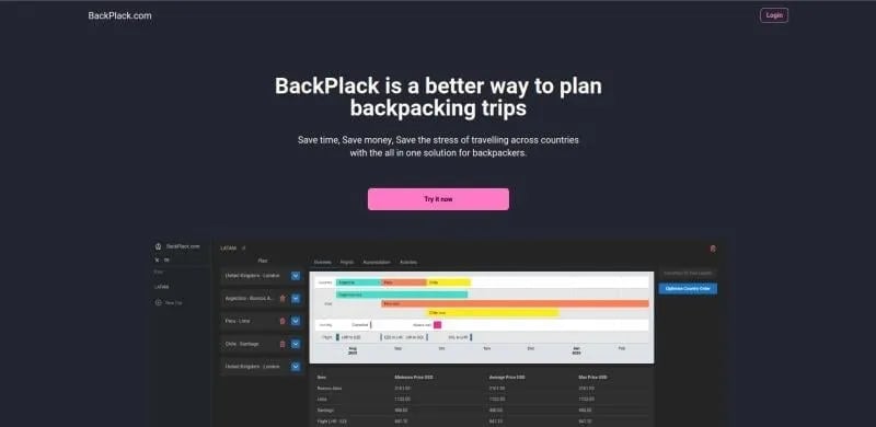 Data for BackPlack - Scripts project screenshot showing the interface