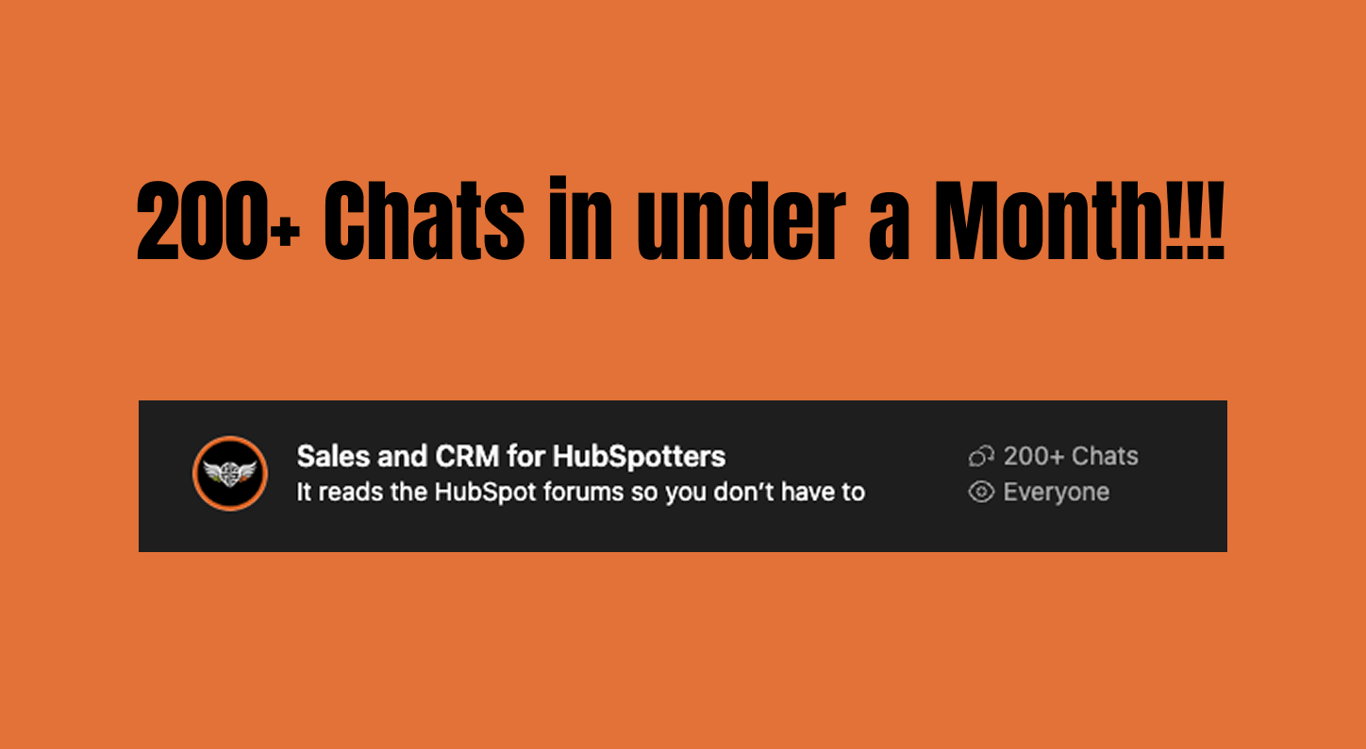 200+ Chats in Under a Month