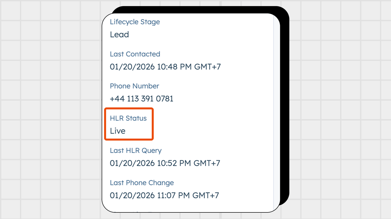 Track Phone HLR Status with Clean Dial's New Contact Property