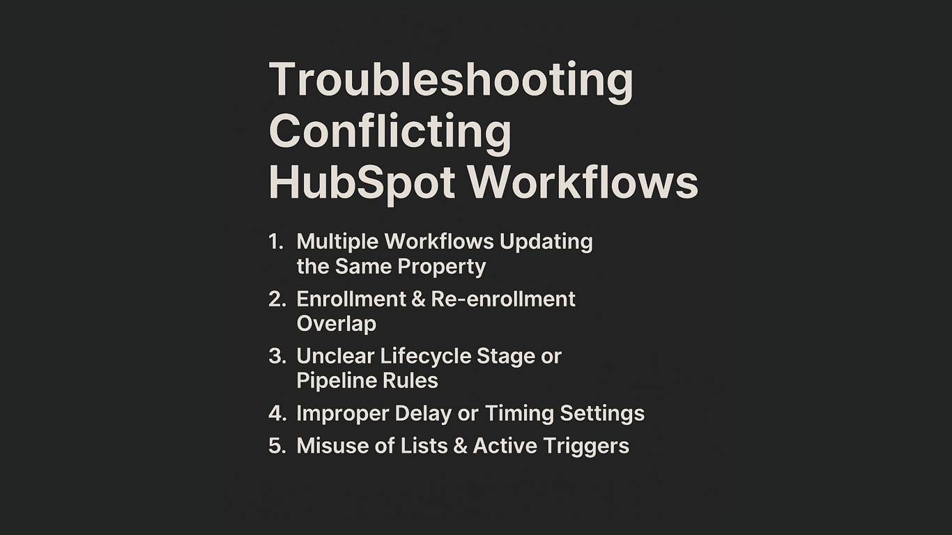 Troubleshooting Conflicting HubSpot Workflows: A Complete Guide
