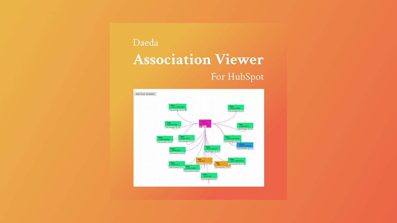 Visualize Your HubSpot Data Web with the New Daeda Association Viewer