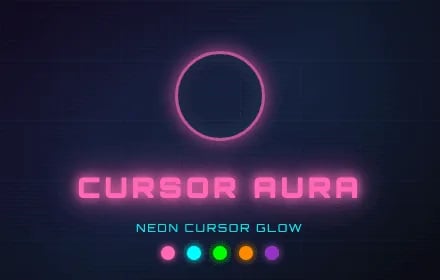 Cursor Aura Chrome Extension - Extensions project screenshot showing the interface
