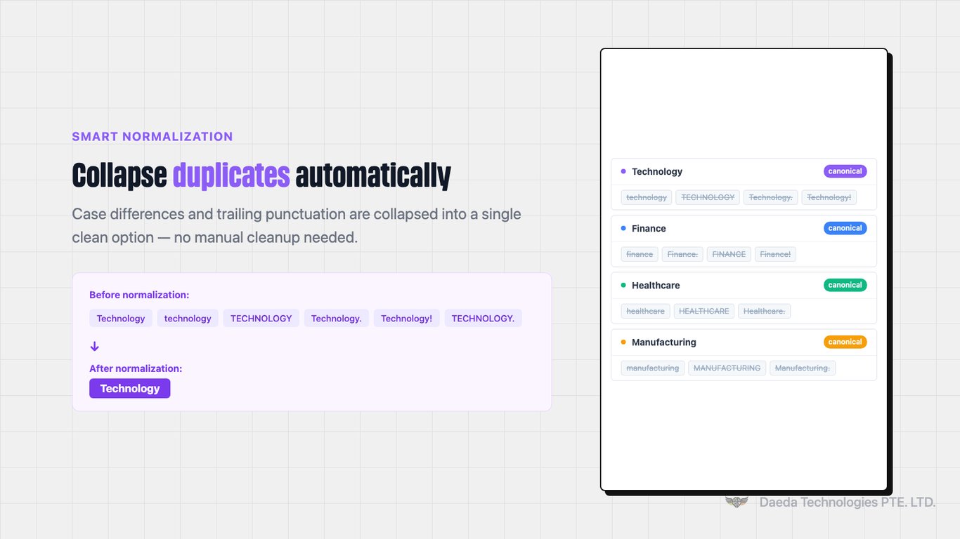 Dynamic Dropdowns screenshot 2