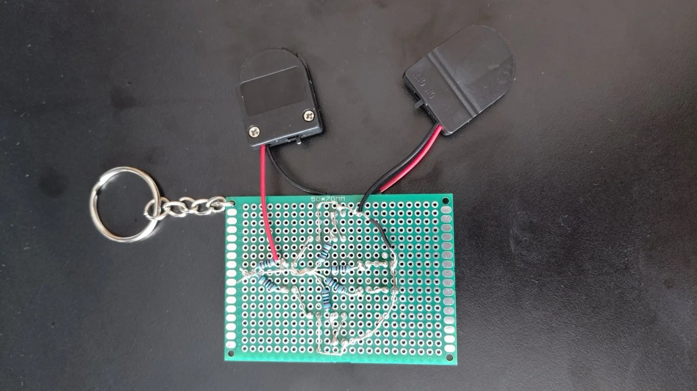 Mushroom LED Keyring - Hardware project screenshot showing the interface