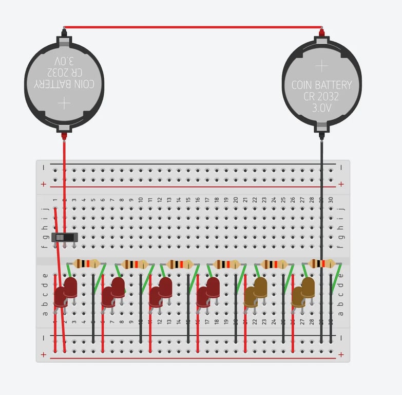 Mushroom LED Keyring - Hardware project screenshot showing the interface