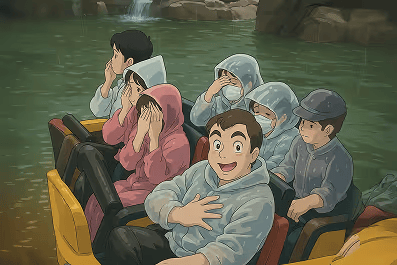 Jack after water slide