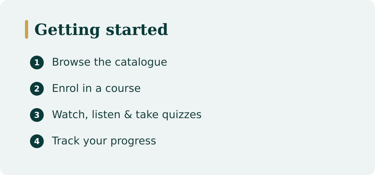 Exploring Elementum's content in four steps