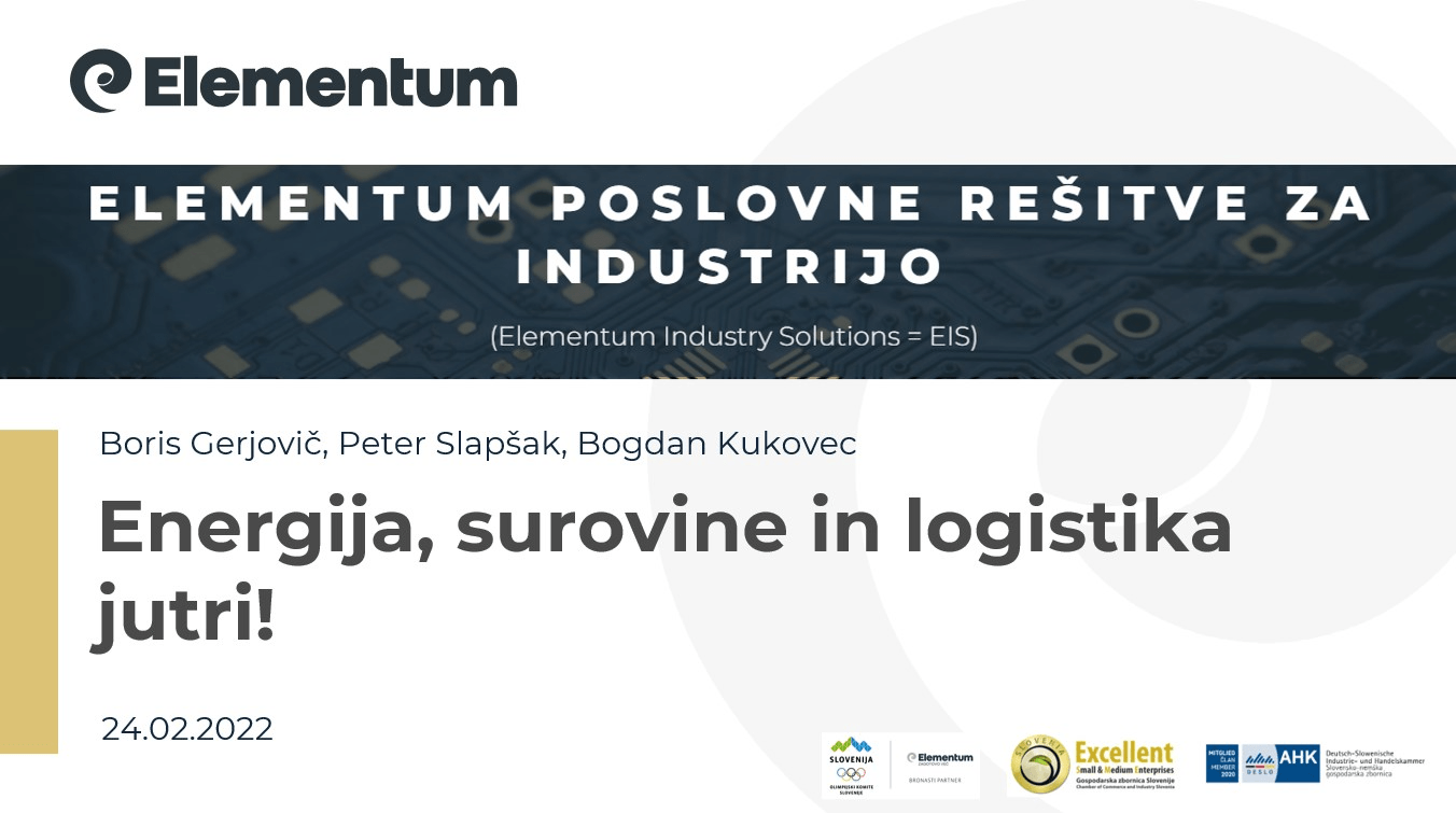 Energija, surovine in logistika jutri!