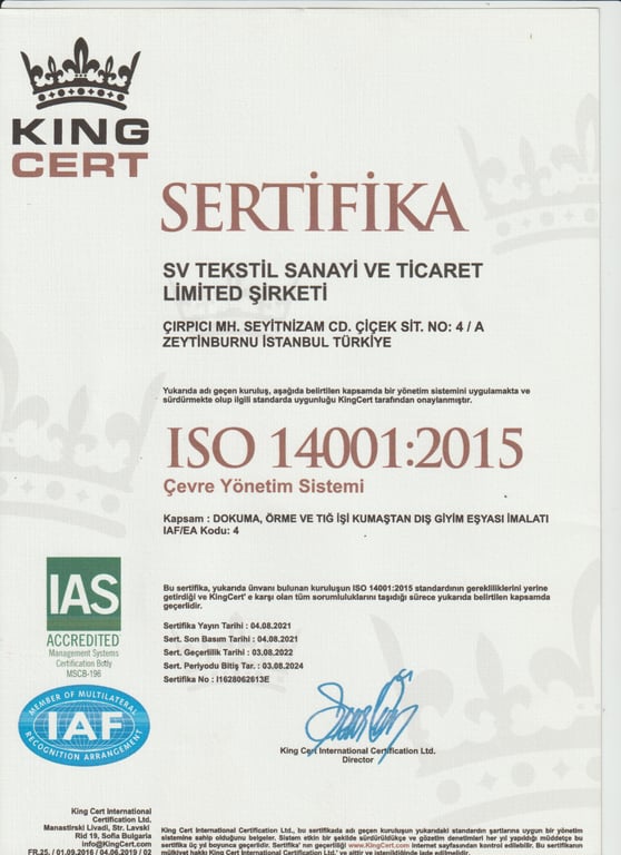 ISO 14001:2015 - 2021