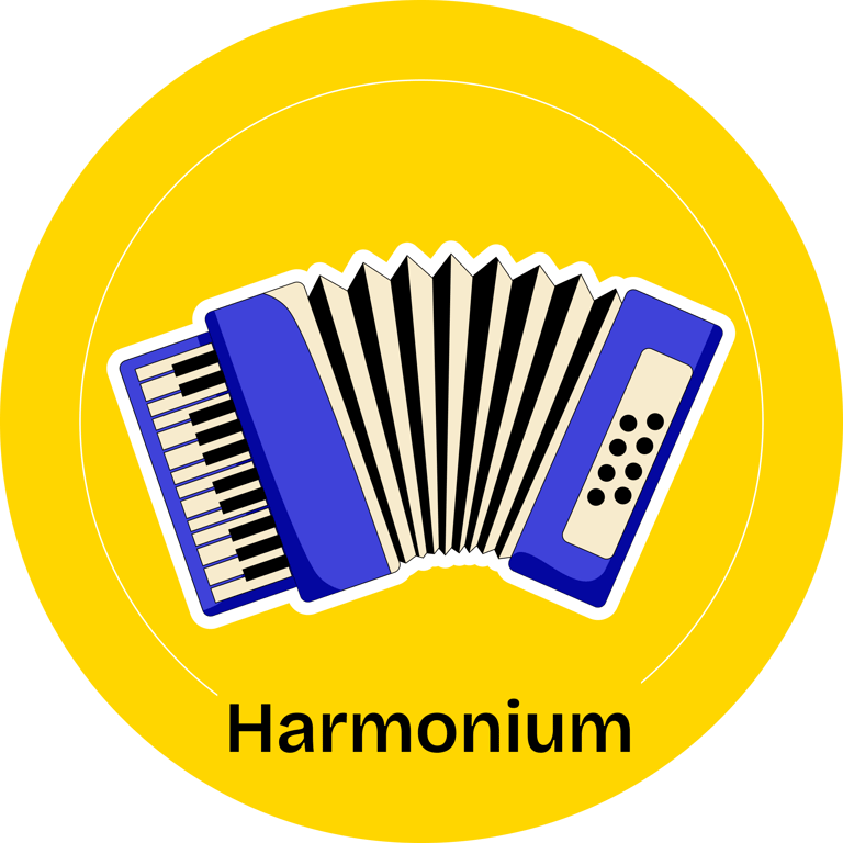 Illustrated harmonium course icon