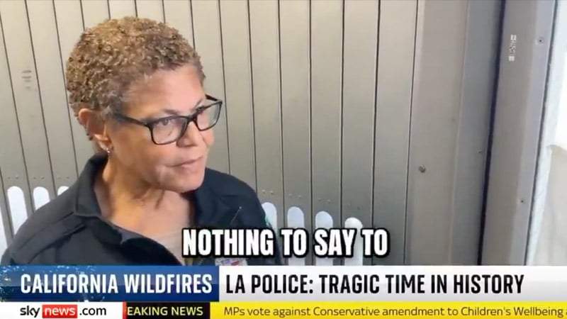 Watch: LA Mayor Karen Bass SKEWERED by Reporter Over Palisades Wildfire Catastrophe, Refuses to Answer Questions