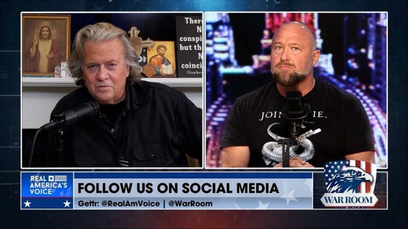 Steve Bannon & Alex Jones Break Down the Latest Developments in the Deep State’s Illegal Attempts to Close Infowars After the Onion’s Failed Attempt to Take Over Alex Jones’ Operation