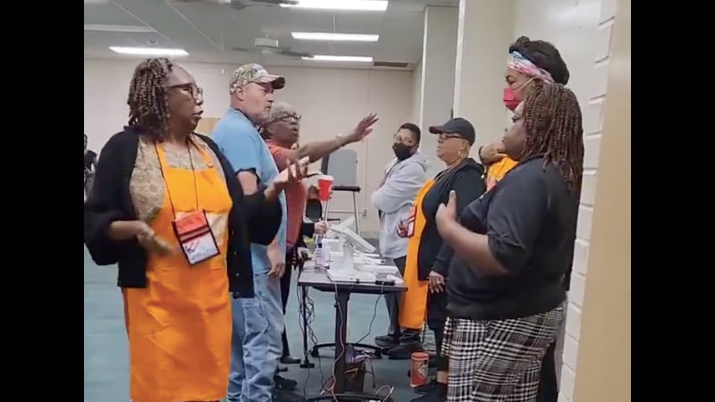 Watch: Poll Worker Slaps Man at Early Voting Station Over Pro-Trump Hat