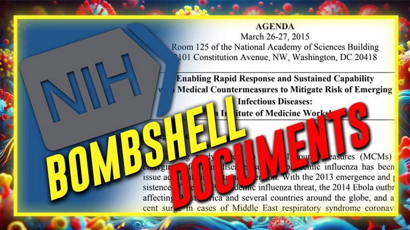 GLOBAL BOMBSHELL: NIH Documents Prove COVID-19 Was Weaponized in Lab & Released on The World to Establish Planetary Medical Dictatorship Run By UN/WHO — Respected Attorney Mike Yoder Joins Alex Jones to Publicly Lay Out This Smoking Gun Information
