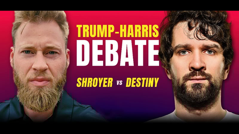 Infowars’ Owen Shroyer Debates Leftist Destiny on Trump-Harris Election: WATCH LIVE!