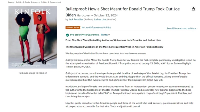 Is Amazon Sabotaging First Book about Trump Assassination Attempt? Is Amazon Sabotaging First Book about Trump Assassination Attempt?