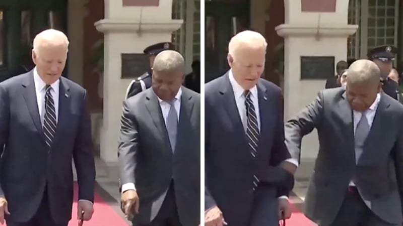 Watch: Bumbling Biden Guided by Angolan President As He Wanders Aimlessly in Africa
