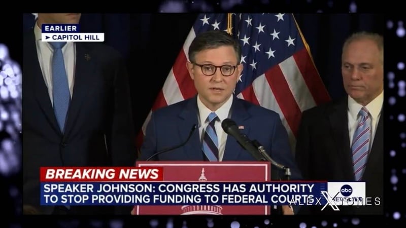 BREAKING VIDEO: Speaker Johnson Announces Plan To Close Leftist Federal District Courts Around The Country That Are Unconstitutionally Attempting To Block Trump’s Historic Mandate!