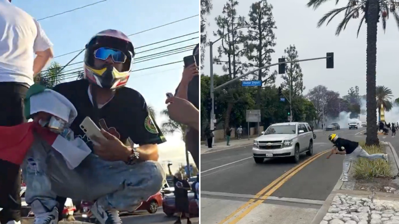 New Footage Emerges of Rock-Throwing ‘Dirt Bike Man’ Sought by FBI