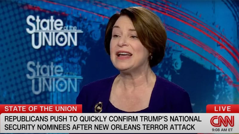 Klobuchar Dismisses Urgency to Confirm Trump Nominees: ‘We Have a Very Functional FBI’