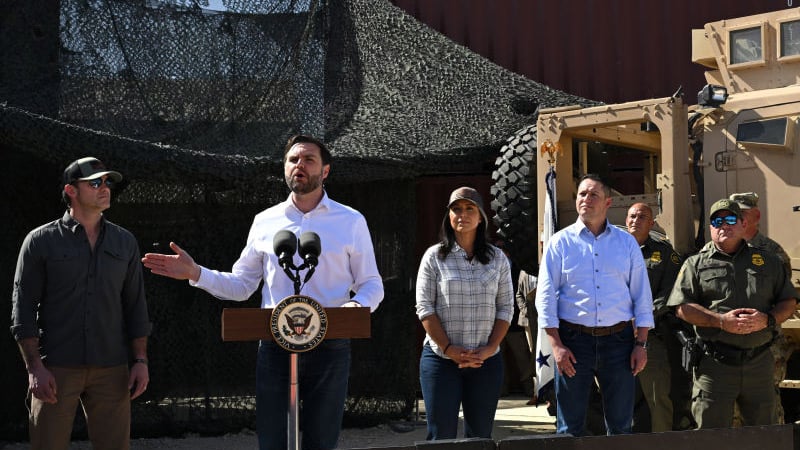 Vance, Hegseth & Gabbard Visit Border as Illegal Crossings Hit Lowest Levels