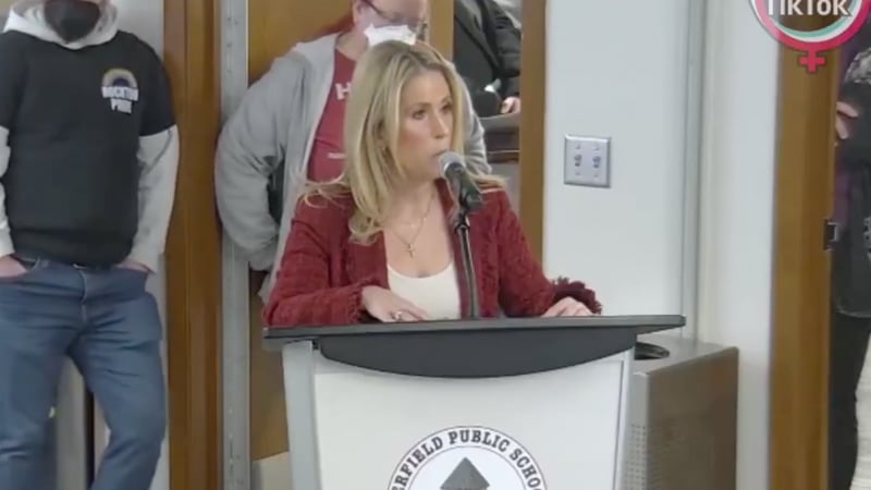 Watch: Angry Mom Confronts School Board After Daughter Forced by Staff to Change in Dressing Room with Transgender Student Watch: Angry Mom Confronts School Board After Daughter Forced by Staff to Change in Dressing Room with Transgender Student