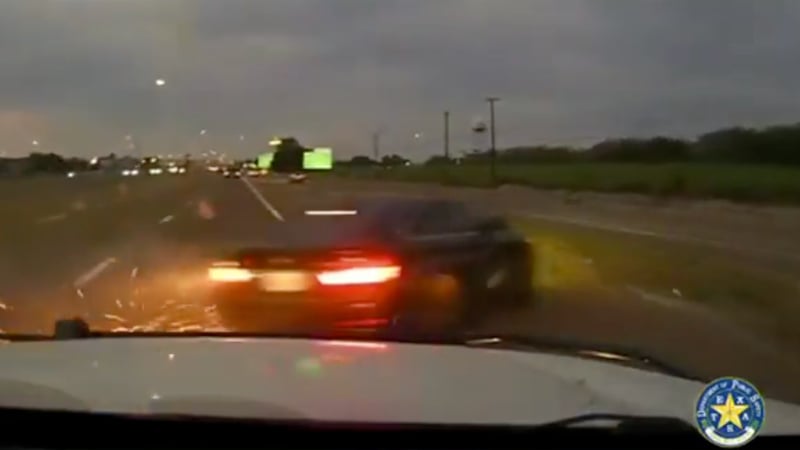 Wild Video: Cops Use PIT Maneuver to Stop Fleeing Gang Member During Drug Smuggling Bust Near Border